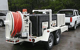 John Bean Sewer Jet 700 gallon poly tanks